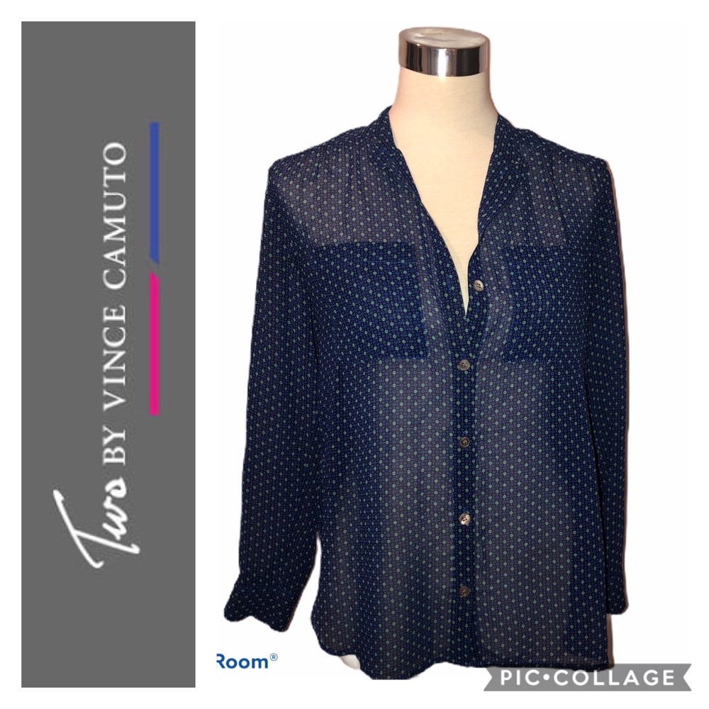 NWT Two by Vince Camuto Blouse Size PXS